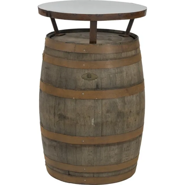 BarrelAtelier Bartafel Whisky 190l. "Islay" stalen blad (authentiek) / Bartafel / Eikenhout donkerbruin