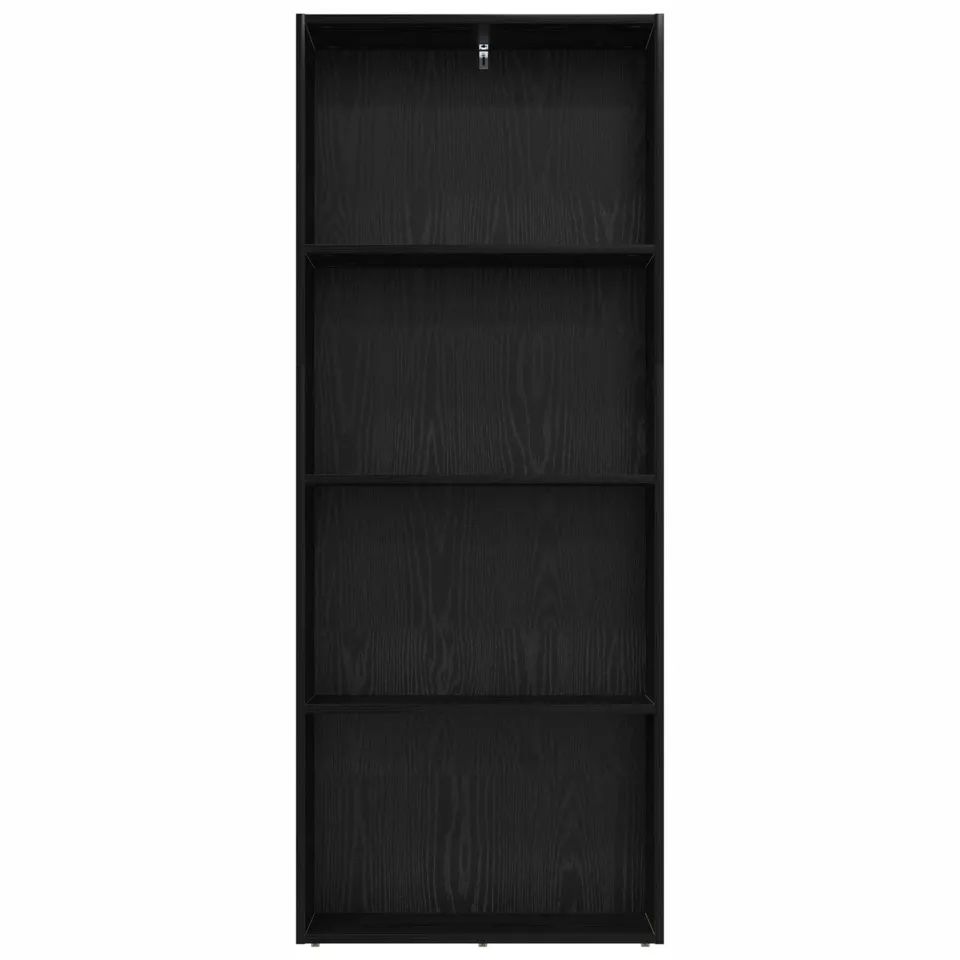 vidaXL Vrijstaande Boekenkast 60 x 30 x 151,5 cm Bewerkt hout zwart, foto 4