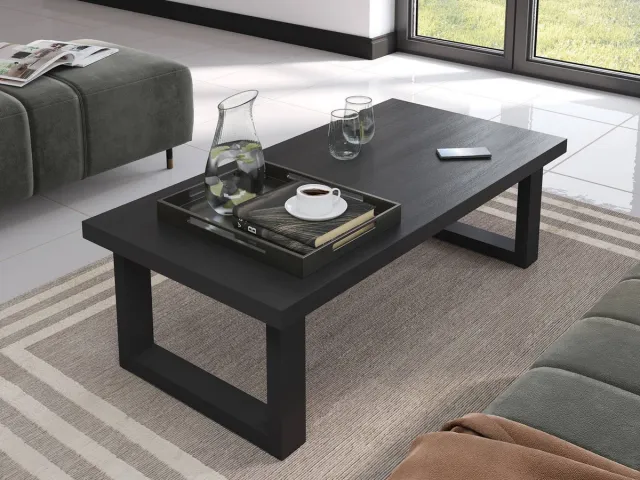 BELFURN Balencia zwart - salontafel 130x65cm