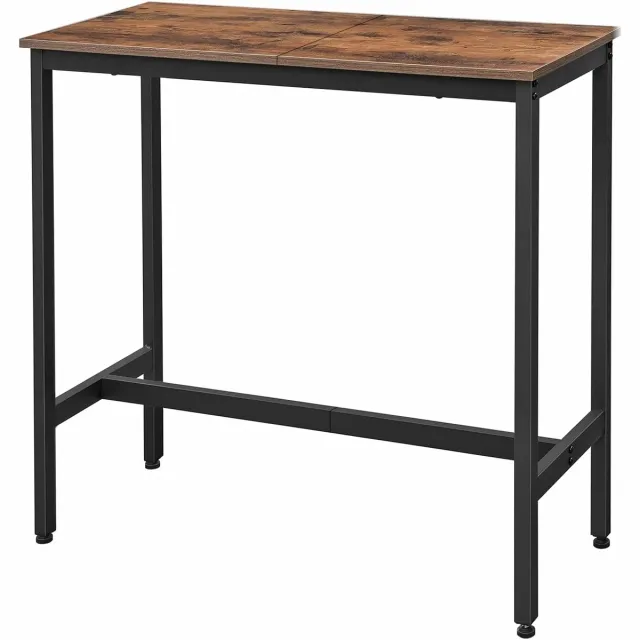 Hoppa! Vintage Bartafel - Rustiek Bruin - Metaal - 100 x 40 x 90 cm (L x B x H)