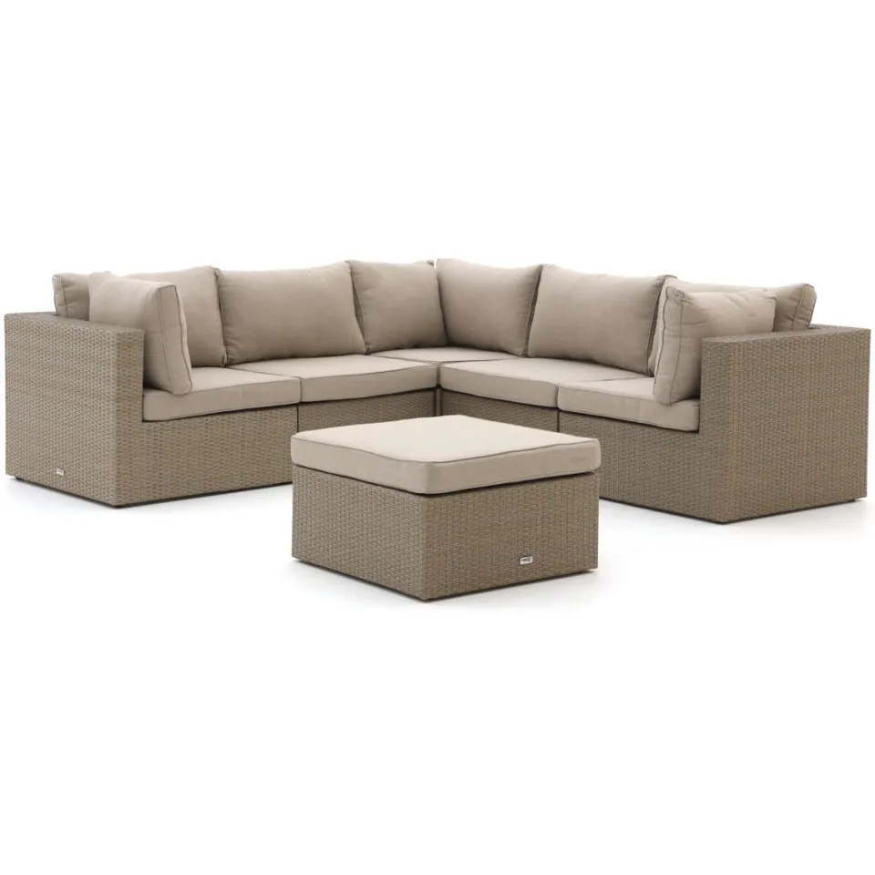 Forza Furniture Forza Cecita hoek loungeset 6-delig 5-zits Taupe