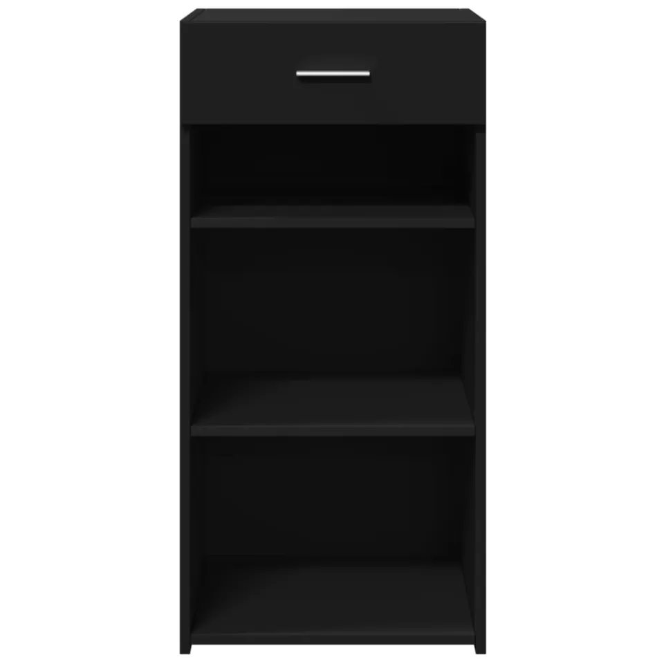 vidaXL Dressoir 45x42,5x93 cm bewerkt hout zwart