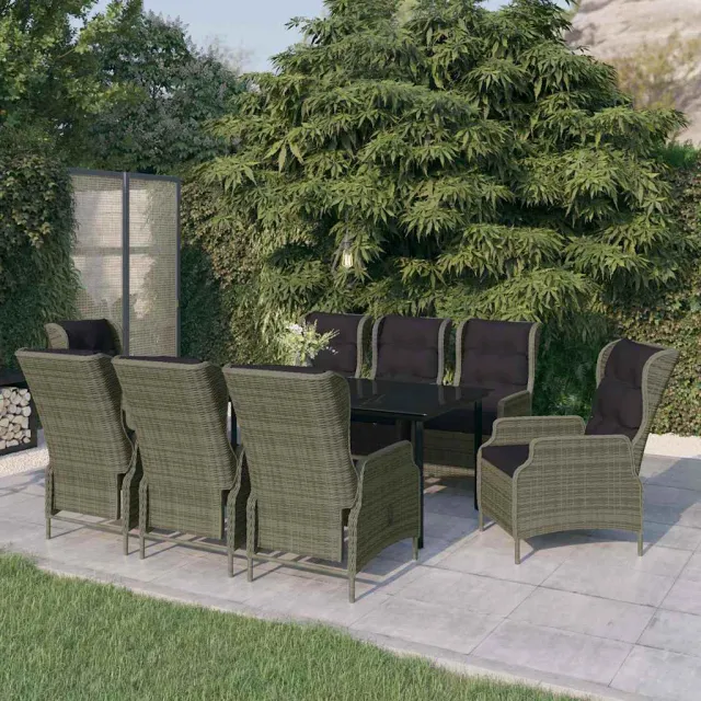 vidaXL 9-delige Tuinset bruin, foto 2