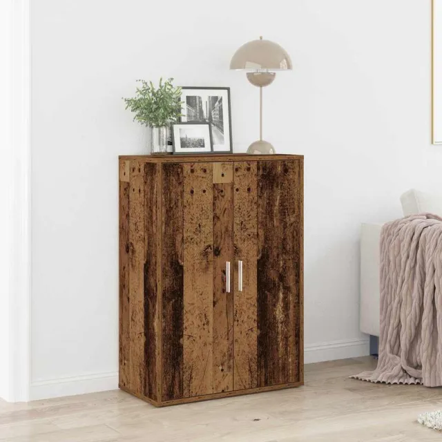 vidaXL Dressoir Oudhout 60 x 31 x 84 cm Bewerkt hout Bruin
