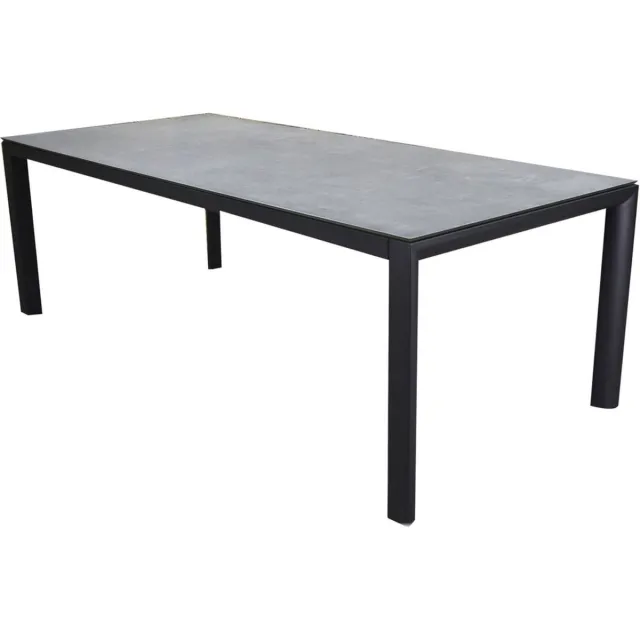 AVH-Collectie Angora dining tuintafel 220x100xH74 cm antraciet