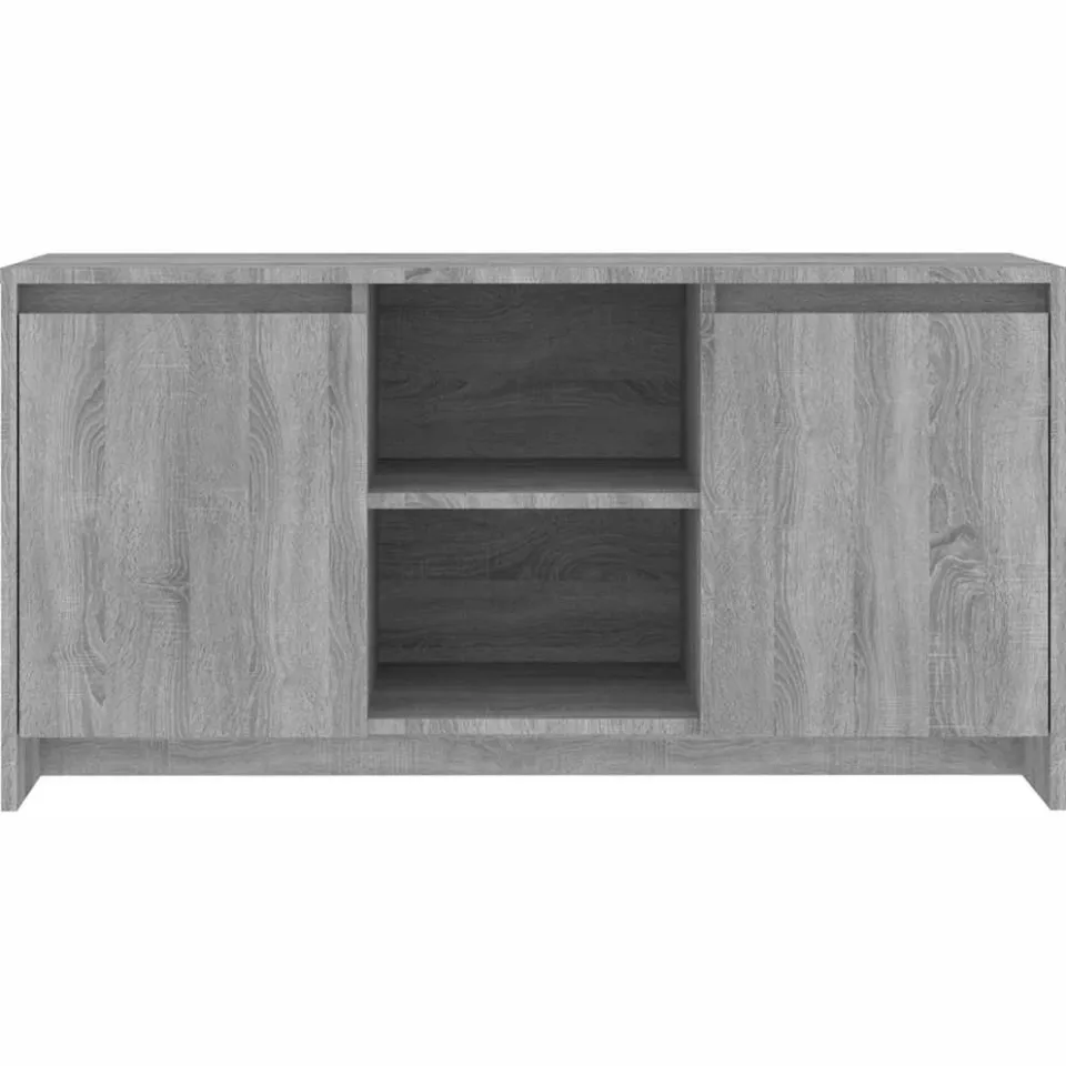 vidaXL Tv-meubel 102x37,5x52,5 cm bewerkt hout grijs sonoma eikenkleur, foto 4