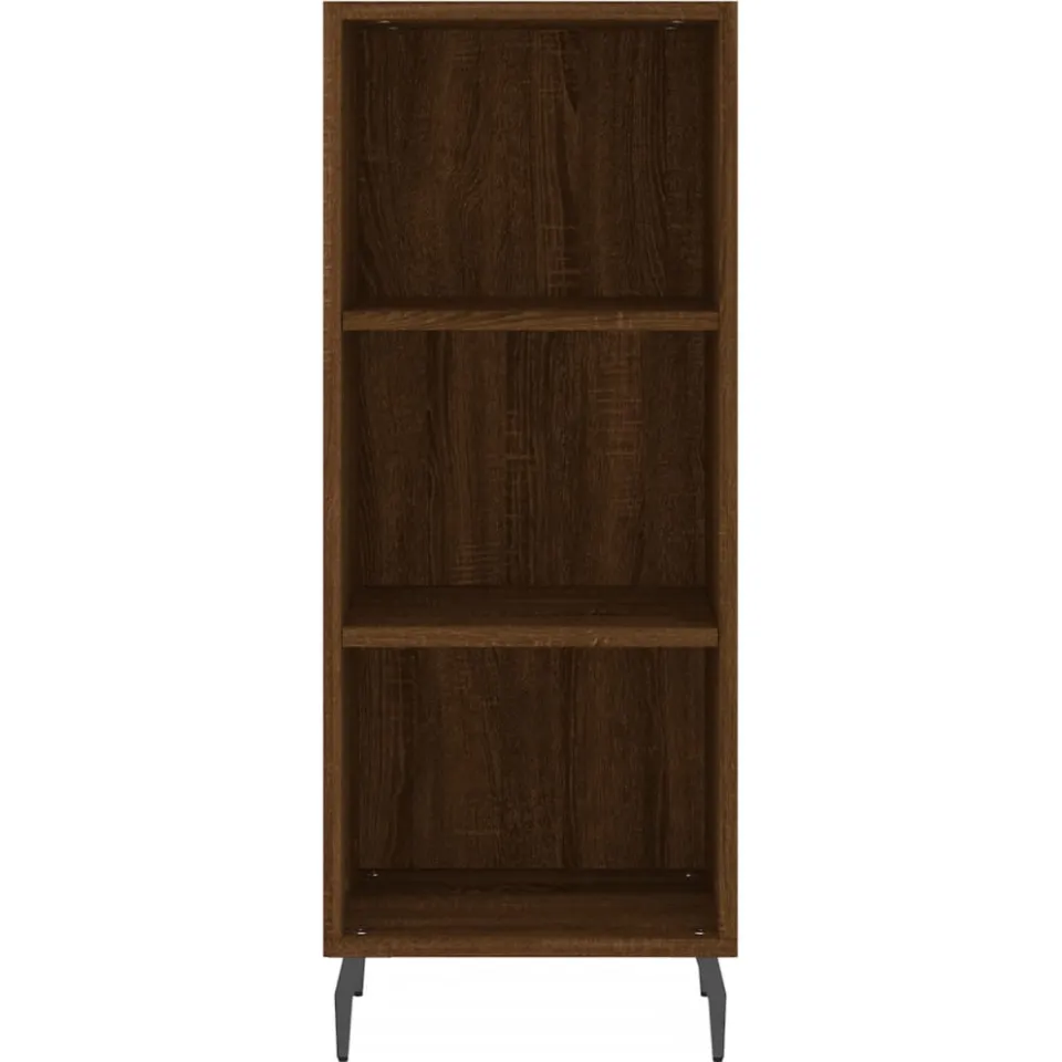 vidaXL Dressoir 34,5x32,5x90 cm bewerkt hout bruin eikenkleur
