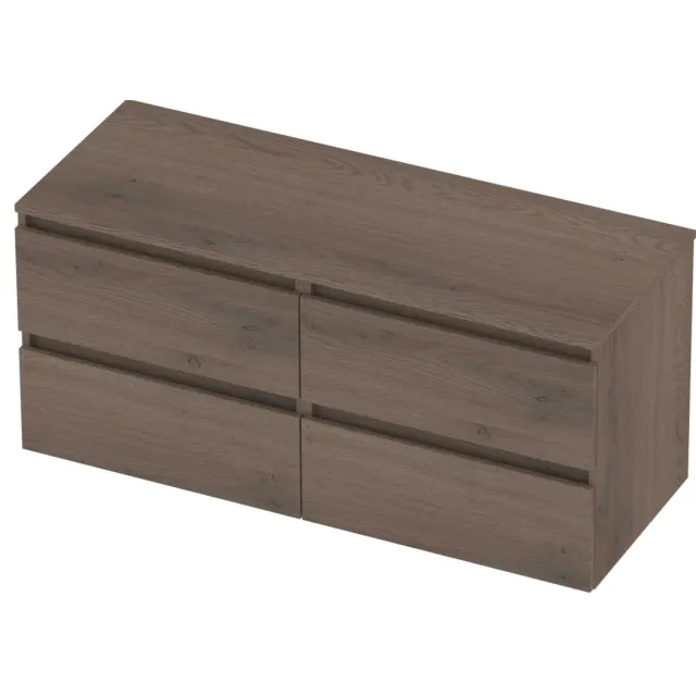 Basic-Line Deck 46 Badmeubelset Greeploos 120x46x58 cm D46doe2x60 Dusk Oak Eiken