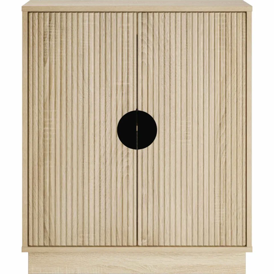 vidaXL Dressoir VENRAY Sonoma Eiken 66 x 33 x 77,5 cm Bewerkt hout, foto 4