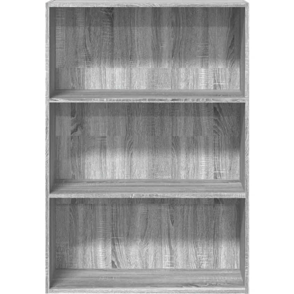 vidaXL Boekenkast 80x30x114 cm bewerkt hout grijs sonoma eikenkleurig, foto 3
