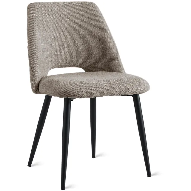 Nest of Nora Set van 2 - Nest of Nora Eetkamerstoelen Lise - Stof - Bruin - Scandinavisch
