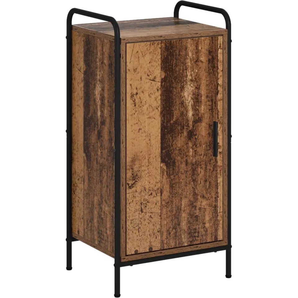 vidaXL Dressoir Oud hout 97 x 33 x 81 cm Bewerkt hout bruin, foto 3