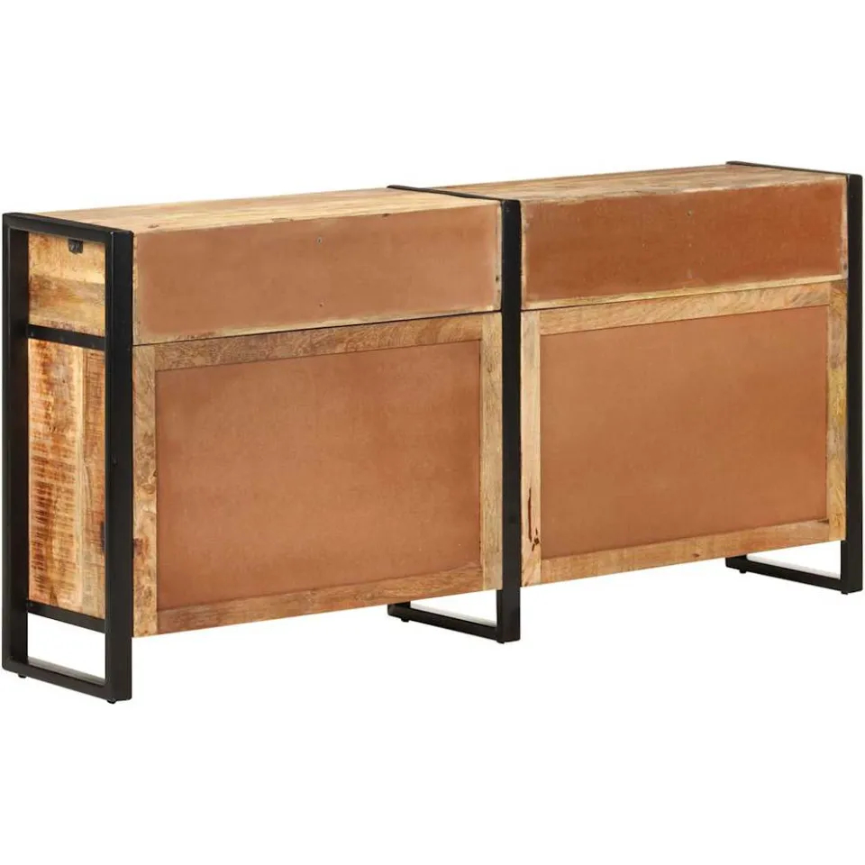 vidaXL Dressoir 172x35x80 cm massief mangohout bruin, foto 3