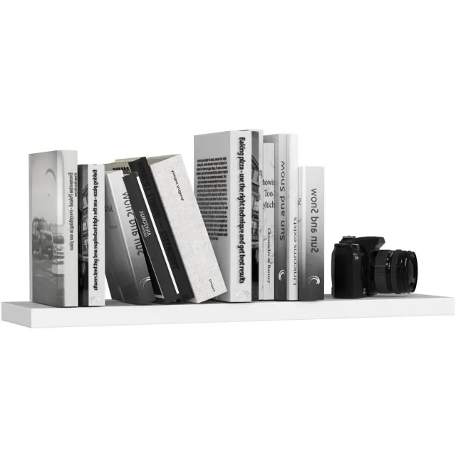 Akord Wandplank PS-4 Wit 80cm, Mat Afwerking, Eenvoudige Montage