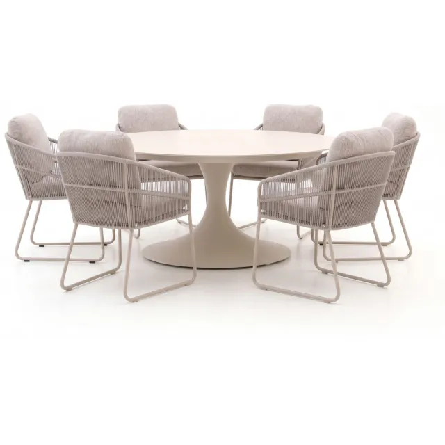 Suns Noli/Nova ø150cm dining tuinset 7-delig Taupe