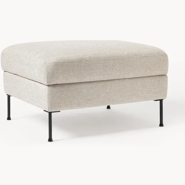 Westwing Collection Voetenbank Cucita met opbergruimte beige