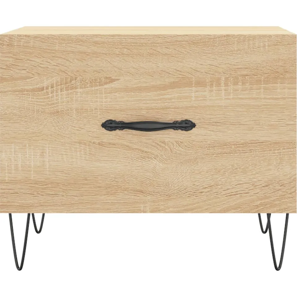 vidaXL Salontafels 2 st 50x50x40 cm bewerkt hout sonoma eikenkleurig, foto 4