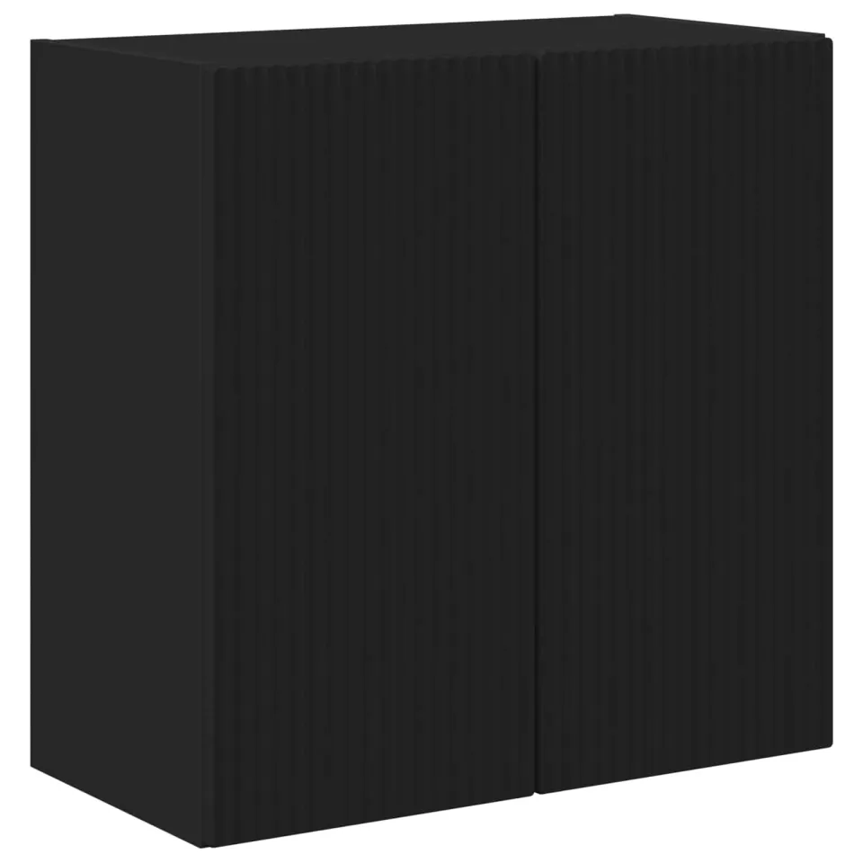 vidaXL TV-wandkast 59,5 x 31 x 60 cm Zwart Bewerkt hout, foto 3