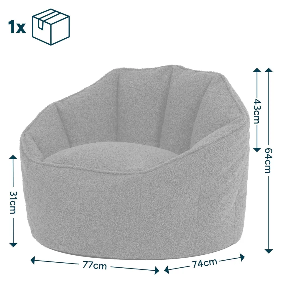 icon - Sirena Zitzak Fauteuil - Boucle - Olijfgroen, foto 4