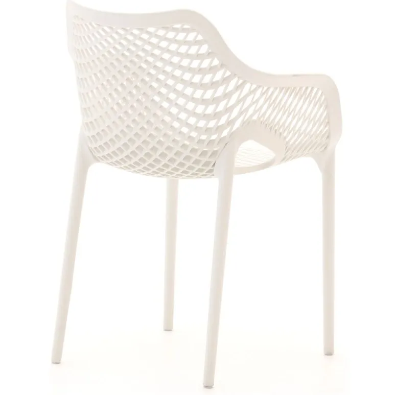 Forza Furniture Forza Ripi dining tuinstoel stapelbaar wit, foto 4