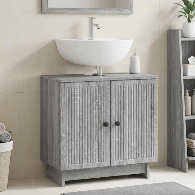 vidaXL Badkamer wastafelkast EDE Grijs Sonoma 59,5 x 31,5 x 59 cm, foto 2