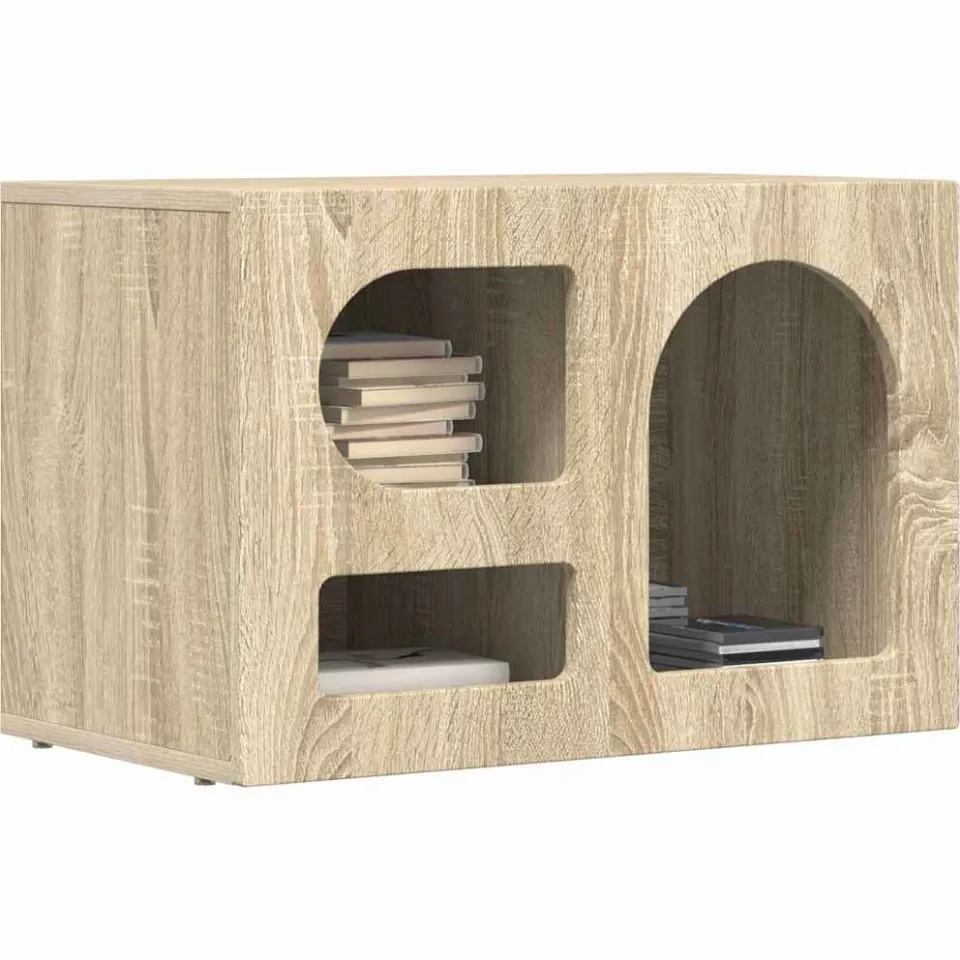 vidaXL TV-kast ELST 60 x 35 x 40 cm Sonoma Eiken Bewerkt hout Bruin