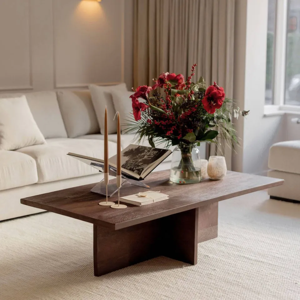 Giga Meubel Salontafel Maddox - Mangohout - 140cm, foto 4