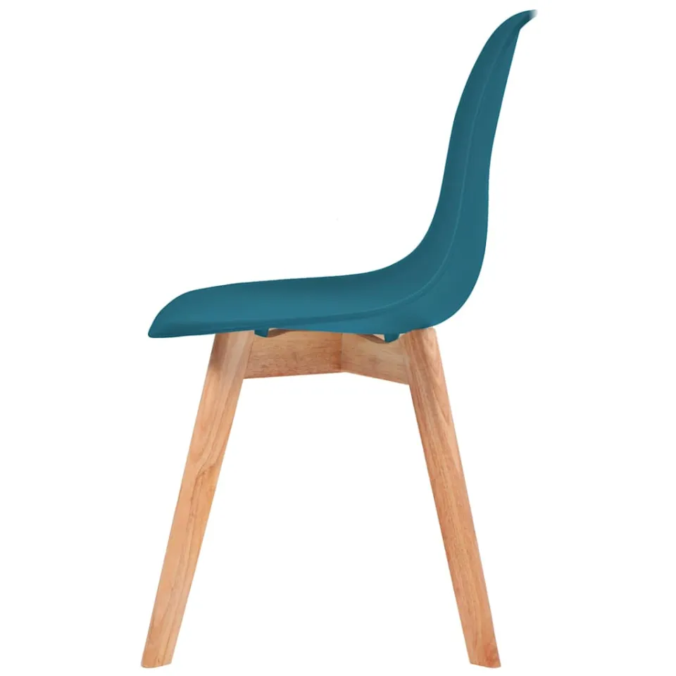 vidaXL Eetkamerstoelen 4 st kunststof turquoise, foto 4