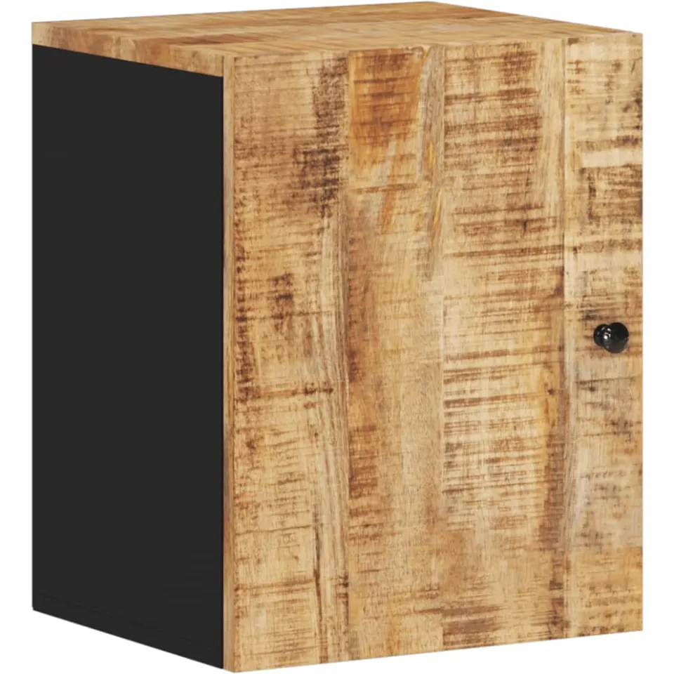 vidaXL Badkamerwandkast 38x33x48 cm massief mangohout bruin, foto 3