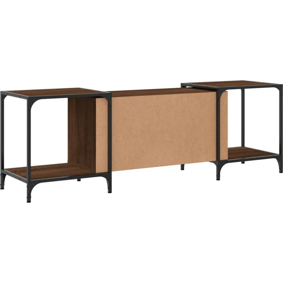 vidaXL Tv-meubel 153x37x50 cm bewerkt hout bruin eikenkleur, foto 4