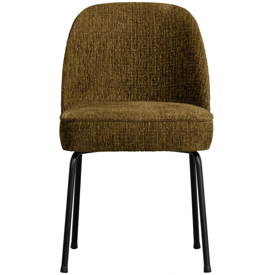 WOOOD Vogue eetkamerstoel donkergroen brass, foto 4