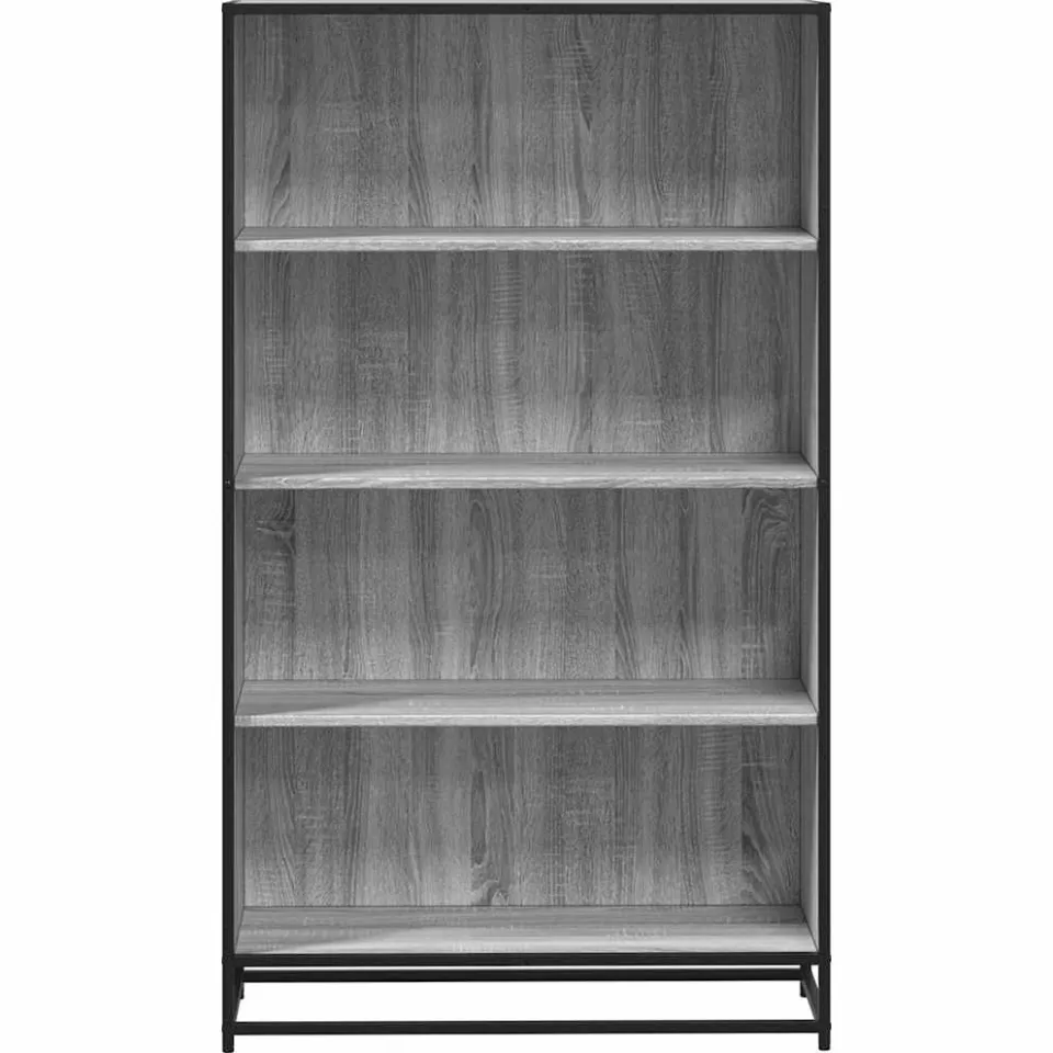 vidaXL Boekenkast 80,5x35x139 cm bewerkt hout grijs sonoma eikenkleur, foto 4