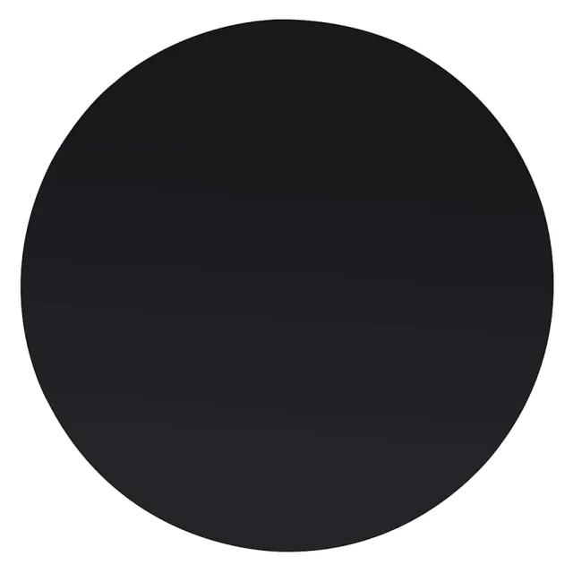 vidaXL Tafelblad van gehard glas 700 mm rond Zwart