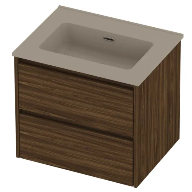 Proline Tribute Badmeubelset Porselein Elegant 60x46x54 cm Mat Crème Cotton Cabana Oak Eiken