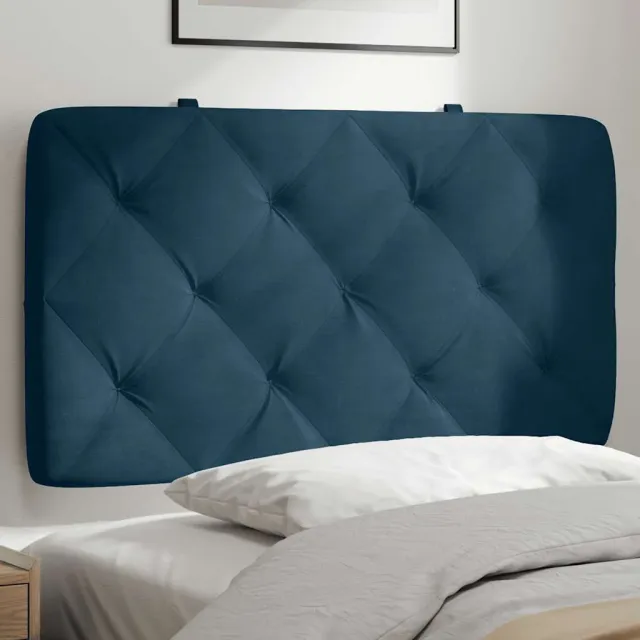 vidaXL Hoofdbordkussen 80 cm fluweel blauw