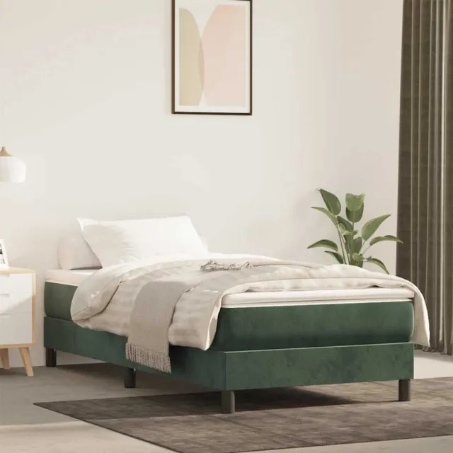 vidaXL Pocketveringmatras 100 x 220 x 20 cm Donkergroen