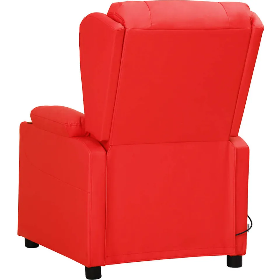 vidaXL Massagestoel kunstleer rood, foto 3