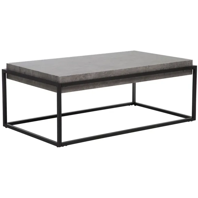Beliani ALTOS - Salontafel - Donkergrijs - MDF