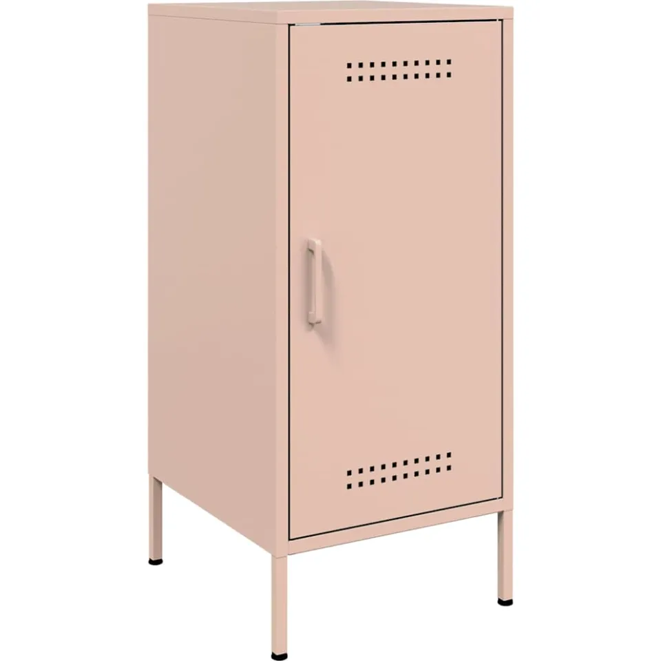 vidaXL Dressoirs 2 st 36x39x79 cm staal roze, foto 4