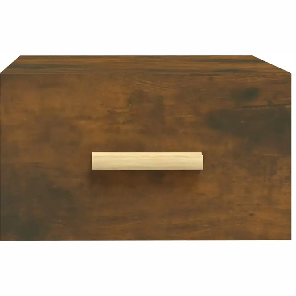 vidaXL Nachtkastjes 2 st wandgemonteerd 35x35x20 cm gerookt eikenkleur, foto 4