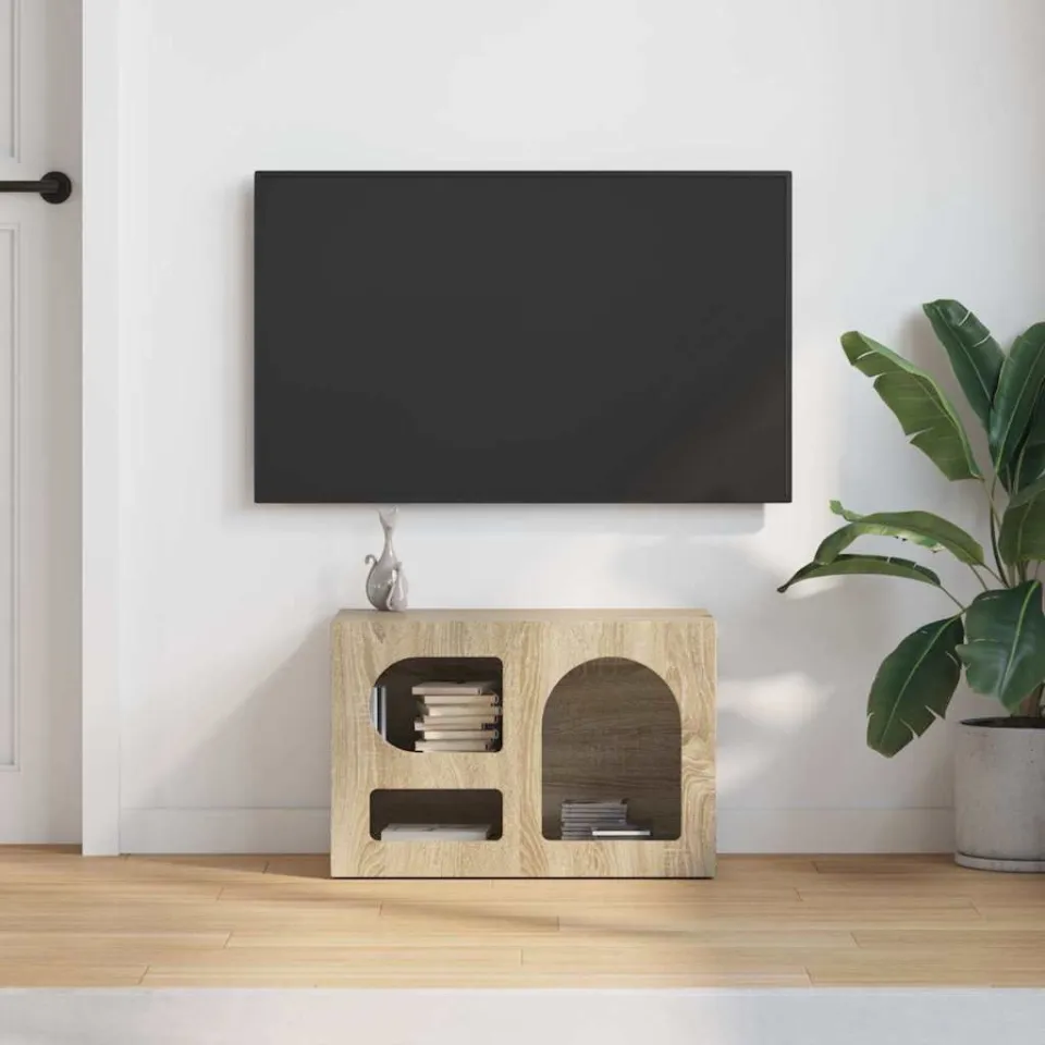 vidaXL TV-kast ELST 60 x 35 x 40 cm Sonoma Eiken Bewerkt hout, foto 3