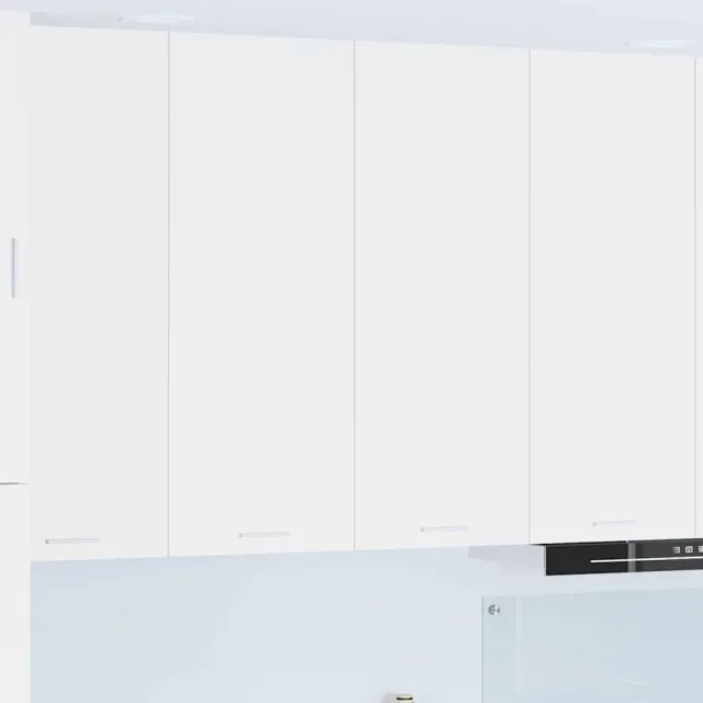 vidaXL Hangende kast met 2 deuren Wit 80 x 31 x 100 cm Bewerkt hout