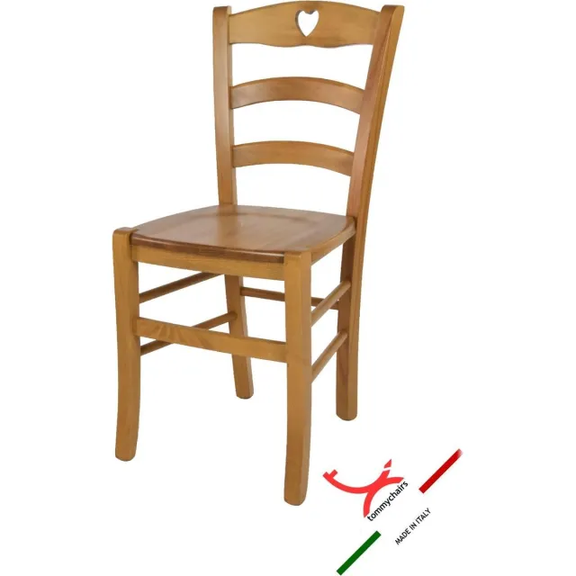 t m c s Tommychairs Cuore - Eetkamerstoel - 1 Stuk - Eikenhout
