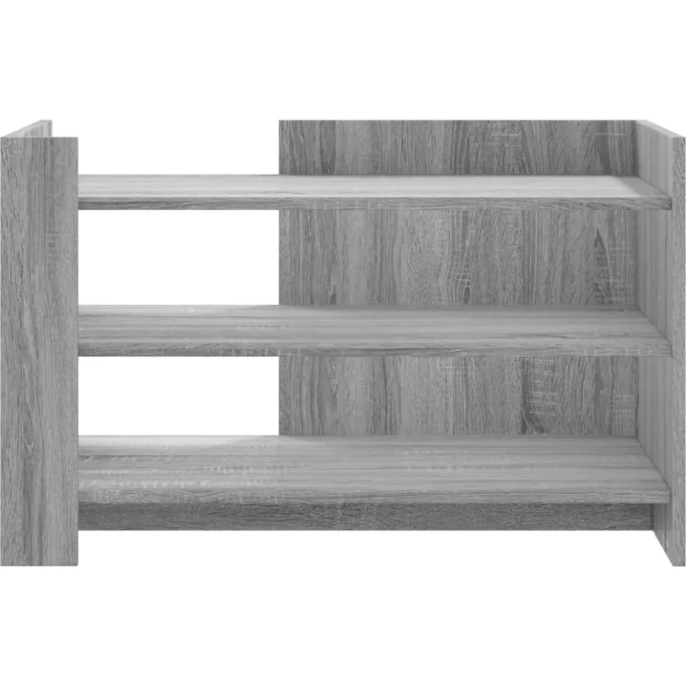 vidaXL Salontafel 80x50x50 cm bewerkt hout grijs sonoma eikenkleur, foto 3