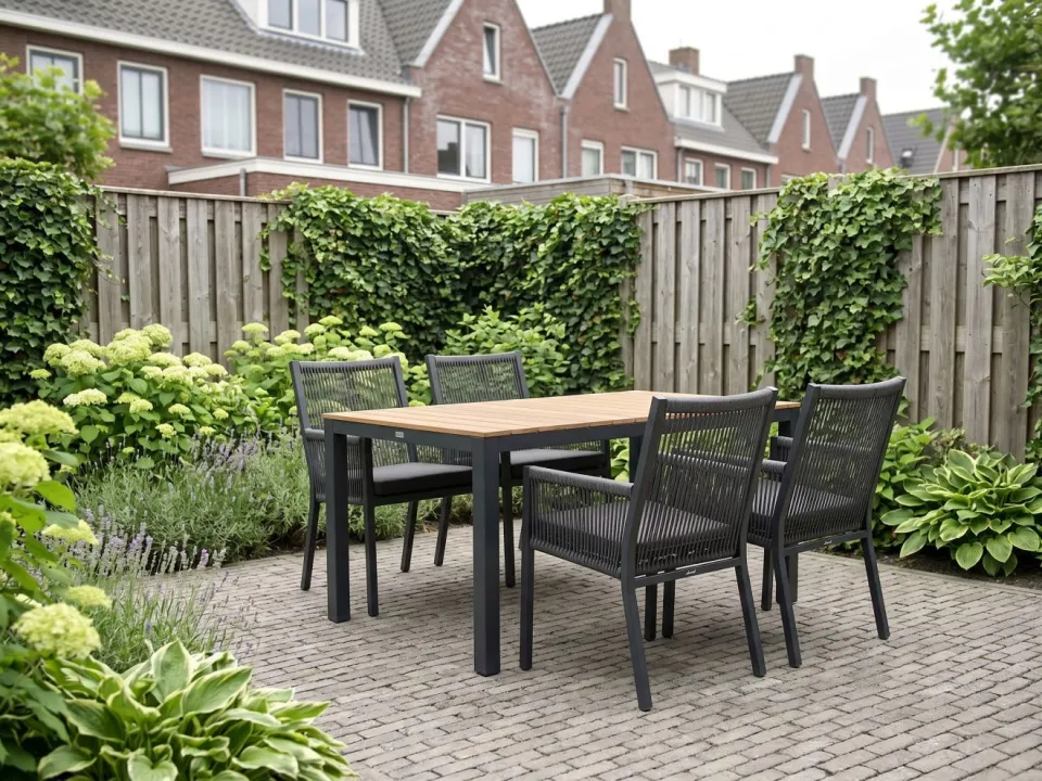 Manifesto Furniture Manifesto Rivola/Fidenza 160cm dining tuinset 5-delig, foto 4