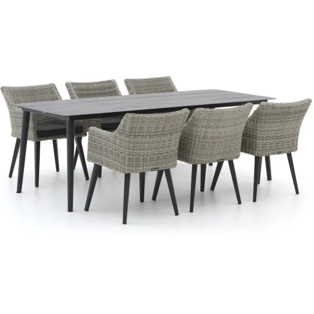 Manifesto Furniture Manifesto Matese/Sora 220cm dining tuinset 7-delig grijs, foto 2