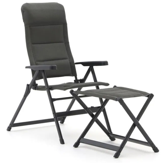 Forza Furniture Forza Tione standenstoel met voetenbank grijs, foto 2