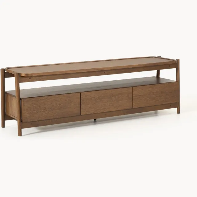 Westwing Collection Houten tv-meubel Libby Bruin