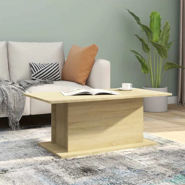 vidaXL Salontafel 102x55,5x40 cm bewerkt hout sonoma eikenkleurig, foto 2