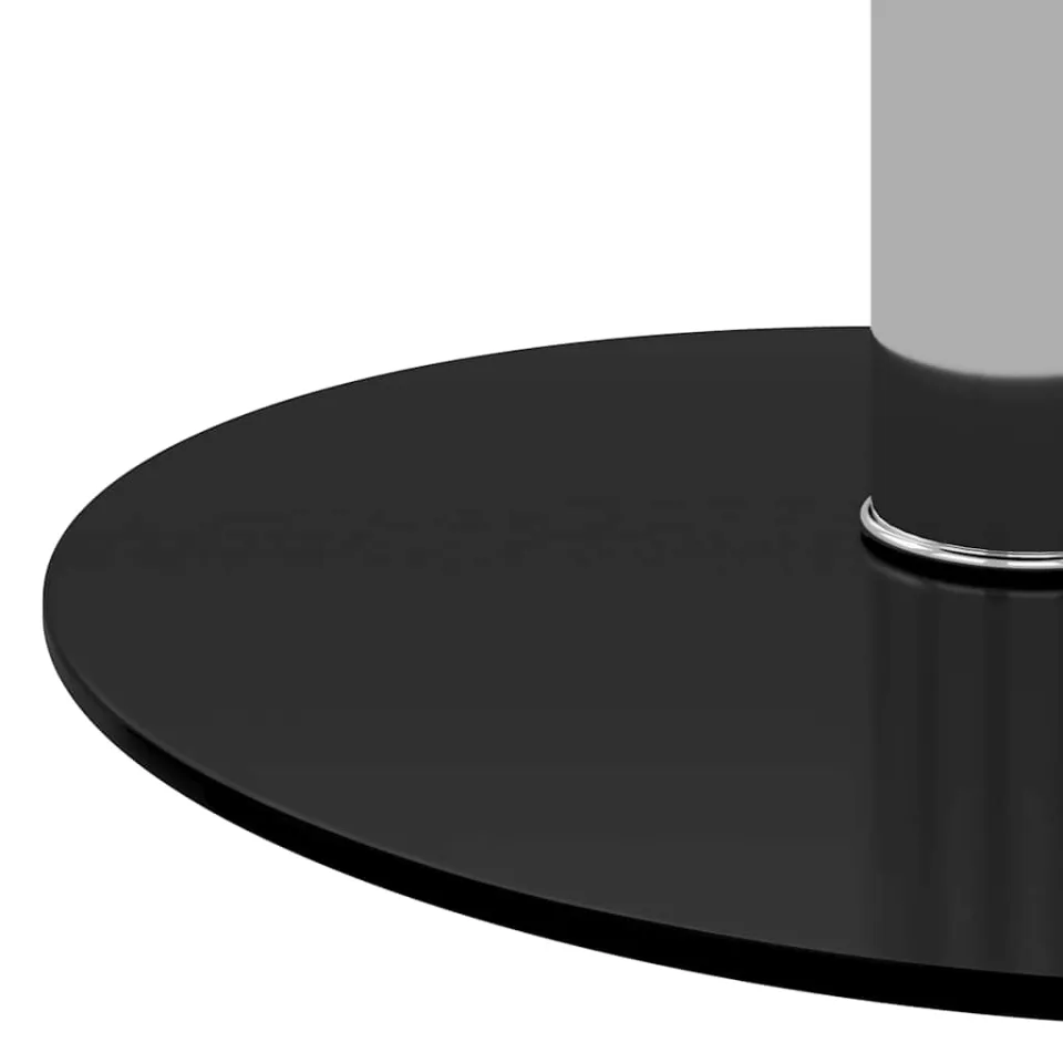 vidaXL Salontafel 40 cm gehard glas zwart, foto 4